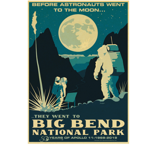 Vintage Big Bend National park poster