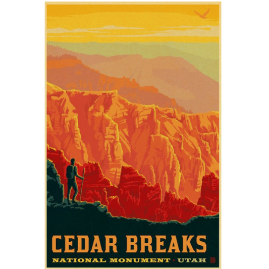 Vintage Cedar Breaks National monument poster