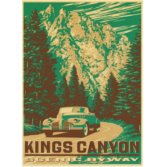 Vintage Kings Canyon poster