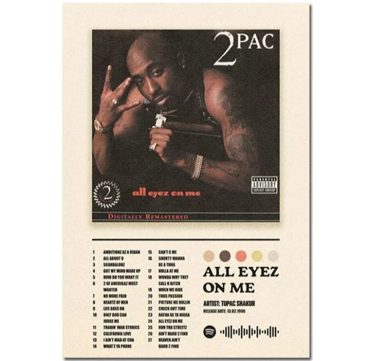 2Pac album cover poster