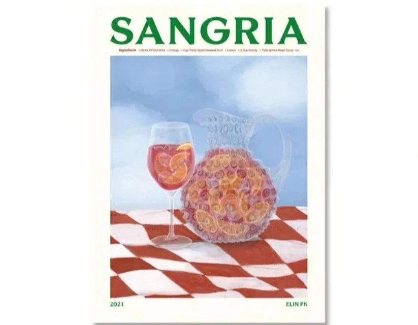 Cartoon Sangria Poster